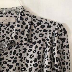 LOFT leopard print top